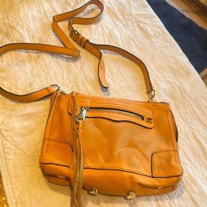 Rebecca Minkoff mustard color 9” x 7” shoulder or cross body